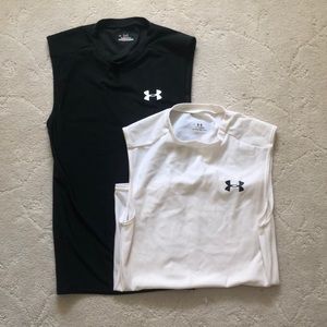 Set of two under armour heat gear tanks
